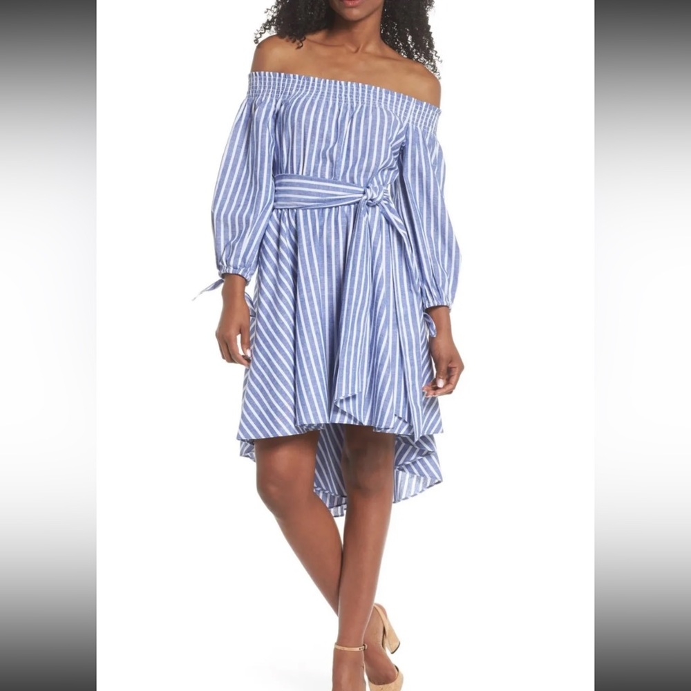 Eliza J off the shoulder dress